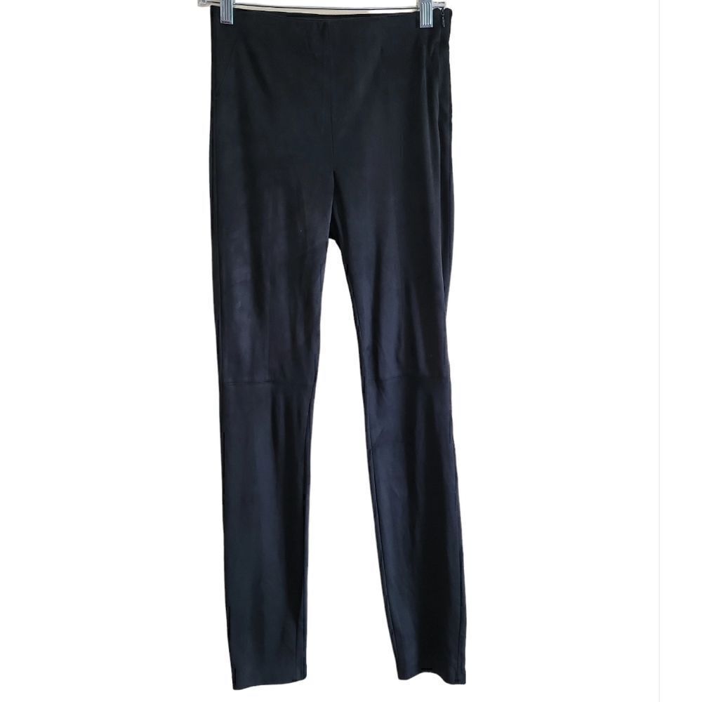 Zara Women's Black Suede Pants Sz Small
